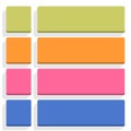 Flat blank icon empty internet color button Royalty Free Stock Photo