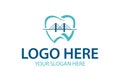 Blue Bridge and Tooth dental Clinic Logo Design