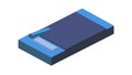 Flat Book or Tablet Isometric Icon Read, vector design Generative AI Royalty Free Stock Photo