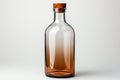 Flat Bottle on white background