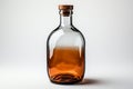 Flat Bottle on white background