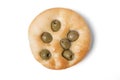 Flat Bread with Olive Royalty Free Stock Photo