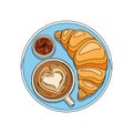 Flat Breakfast Illustration