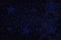 Flat bright stars space background Royalty Free Stock Photo