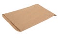 Flat Brown Paper Bag Isolated