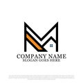 Flat building real estate logo vector, best for building and construction logo Royalty Free Stock Photo