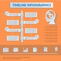 Flat Business Timeline Infographics