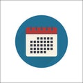 Flat calendar icon