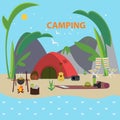 Flat Camping Template