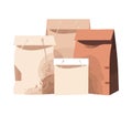The flat cardboard packaging containers