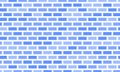 Flat cartoon blue brick wall background. texture pattern for continuous replicate Royalty Free Stock Photo