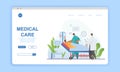 Medical care concept with doctors caring for a patient Royalty Free Stock Photo