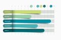 Flat chart, graph. Simply color editable.