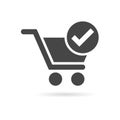 Flat checkout icon