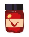 flat chili in a jar