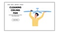 flat cleaning ceiling fan vector Royalty Free Stock Photo