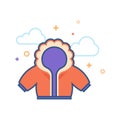 Flat Color Icon - Jacket