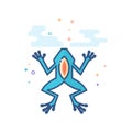 Flat Color Icon - Lab frog Royalty Free Stock Photo