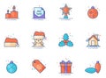 Flat color icons - More Christmas