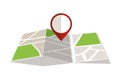 Flat colored location icon Royalty Free Stock Photo