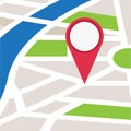 Flat colored location icon Royalty Free Stock Photo