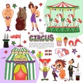 Flat Colorful Circus Template