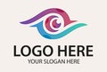 Colorful Color Creative Abstract Eye Logo Design Royalty Free Stock Photo
