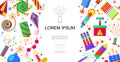 Flat Colorful Pyrotechnic Elements Template