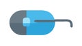 Flat Computer Mouse Icon Vector Input Device, vector design Generative AI Royalty Free Stock Photo