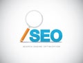 Flat concept of Search Engine Optimization vector