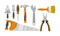 Flat construction tool equipment kit set
