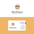 Flat Cooking pot Logo and Visiting Card Template. Busienss Concept Logo Design