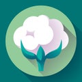 Flat Cotton icon vector