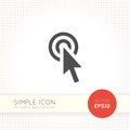 Flat Cursor arrow icon