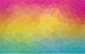 Flat 2D multicolor abstract triangle shape background Royalty Free Stock Photo