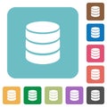 Flat database icons Royalty Free Stock Photo
