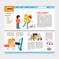 Flat Delivery Service Website Template