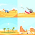 Flat Desert Design Concept