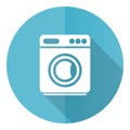 Flat desigh washing machine icon