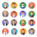 Flat design avatars