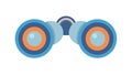Flat Design Binoculars Icon. Essential Tool for Exploration and Discovery. vector design Generative AI Royalty Free Stock Photo
