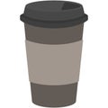Blank Brown Paper Coffee Cup Illustration