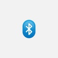 Flat design Bluetooth icon, bluetooth vector illustration, isolated on white background