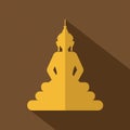 Flat Design Buddha Icon