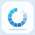 Flat Design Buffering and Loading Symbol Royalty Free Stock Photo