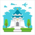 Flat design Chiang Kai Shek Taipei