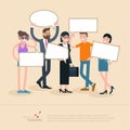 people opinion vector template. Royalty Free Stock Photo