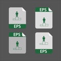 Flat design with EPS files download document,icon,symbol set, vector design element illustration Royalty Free Stock Photo