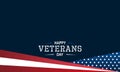 Flat Design Happy Veterans Day Copy Space Background