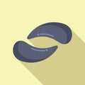 Flat design icon of fortune cookie Royalty Free Stock Photo